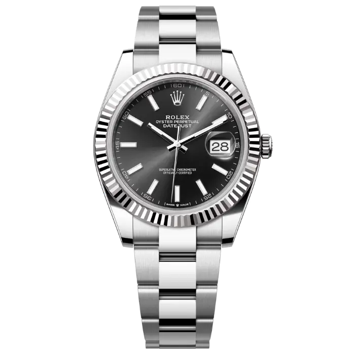 Rolex Datejust 41 Black Fluted Oyster Product