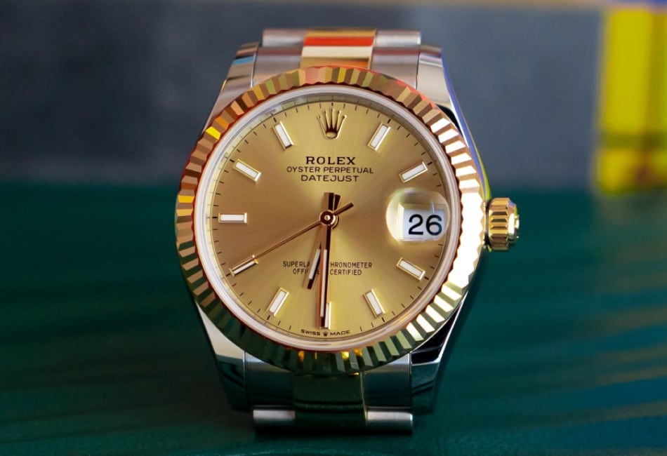 Rolex Datejust 31 Oystersteel And Yellow Gold Champagne dial 278273