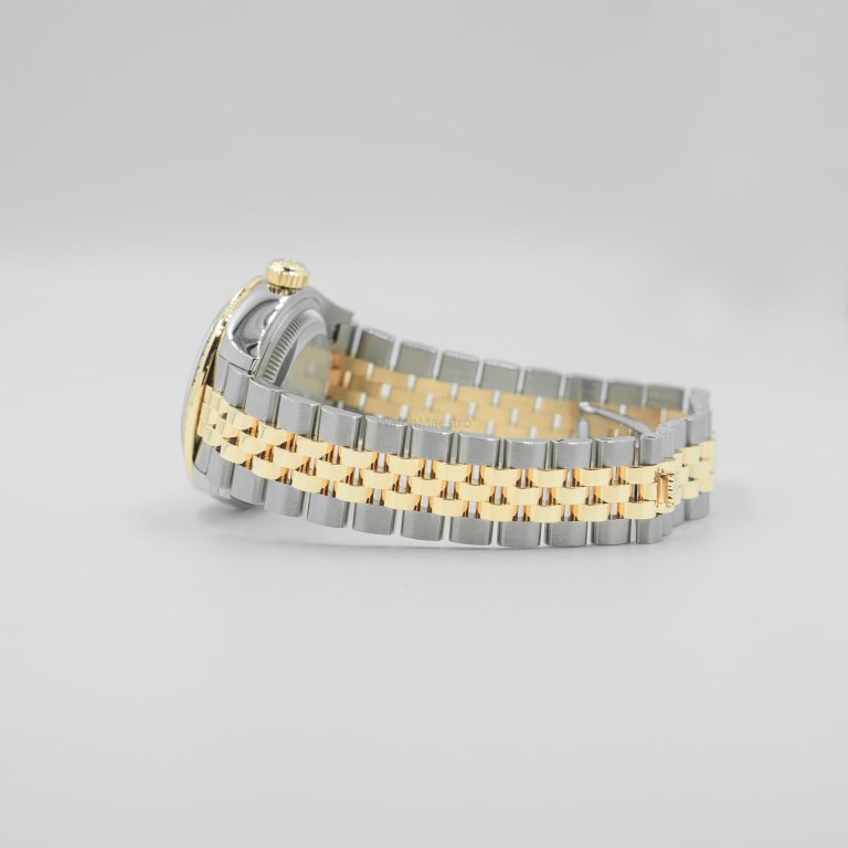 Rolex Lady-Datejust 28 Oystersteel And Yellow Gold Champagne Diamond Set Dial 279383RBR