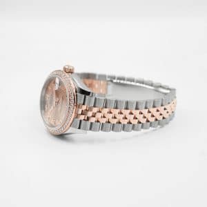 Rolex Lady-Datejust 28 Oystersteel, Everose gold and diamonds 279381RBR