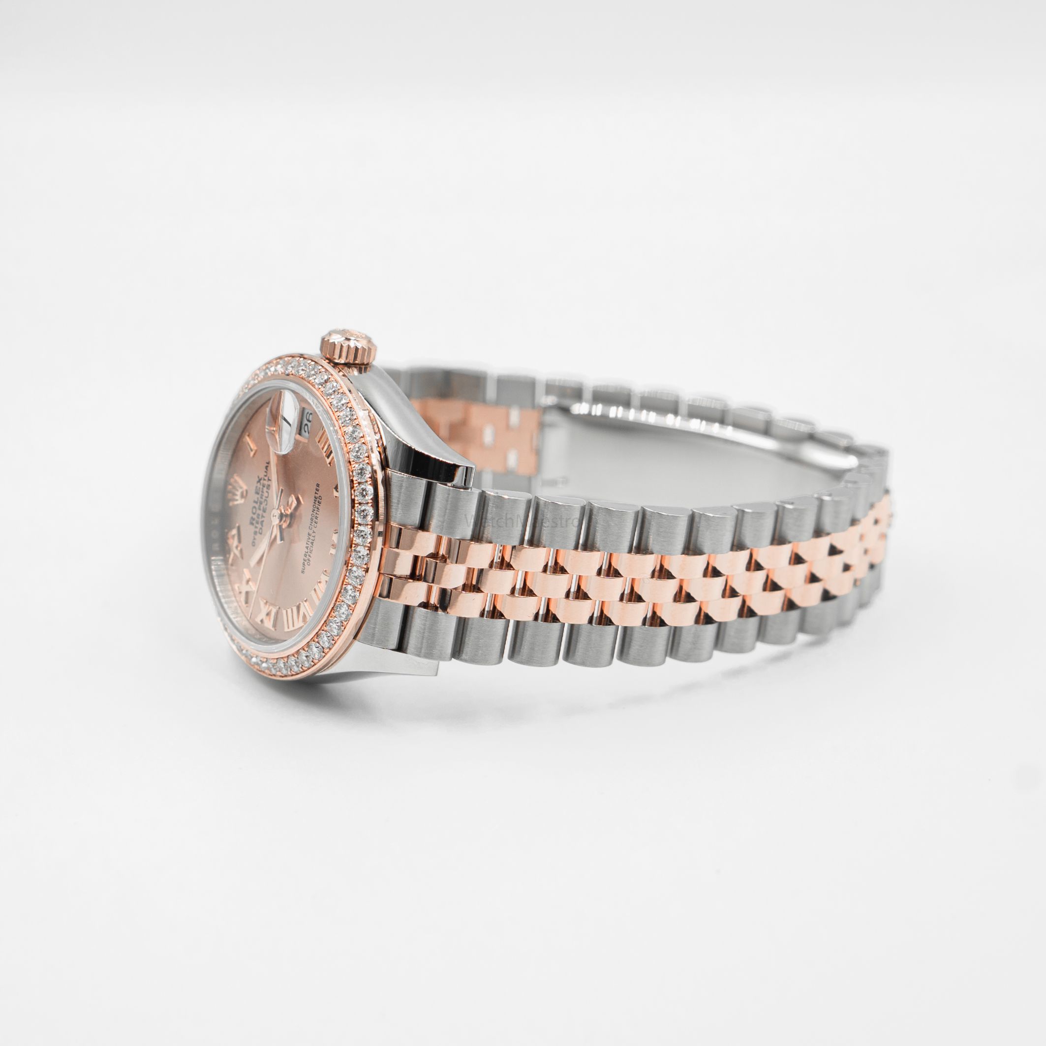 Rolex Lady-Datejust 28 Oystersteel, Everose gold and diamonds 279381RBR