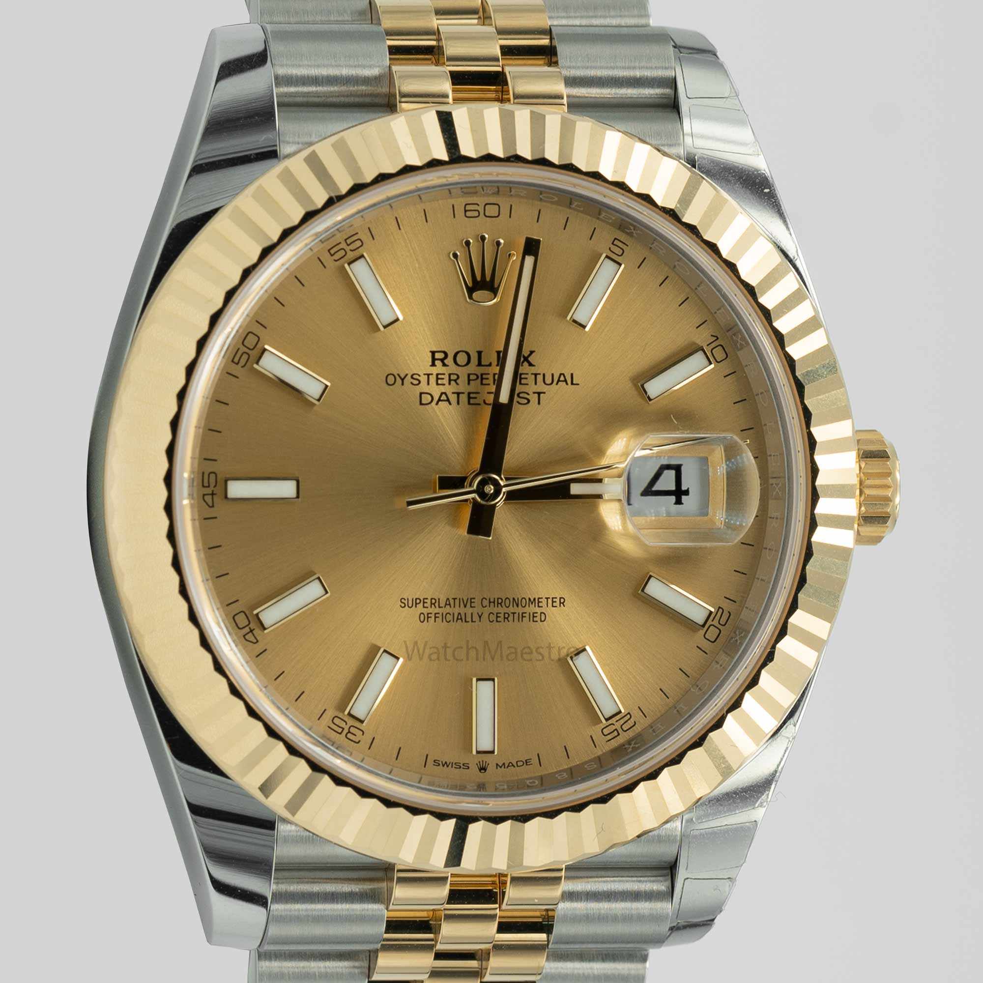 Rolex Datejust 41mm Yellow Gold Fluted Bezel