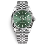 ساعة رولكس ديت جست الخضراء المزخرفة