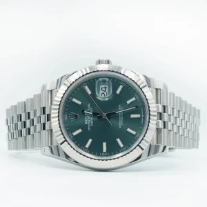 Rolex Datejust 41 Mint Green Fluted Bezel