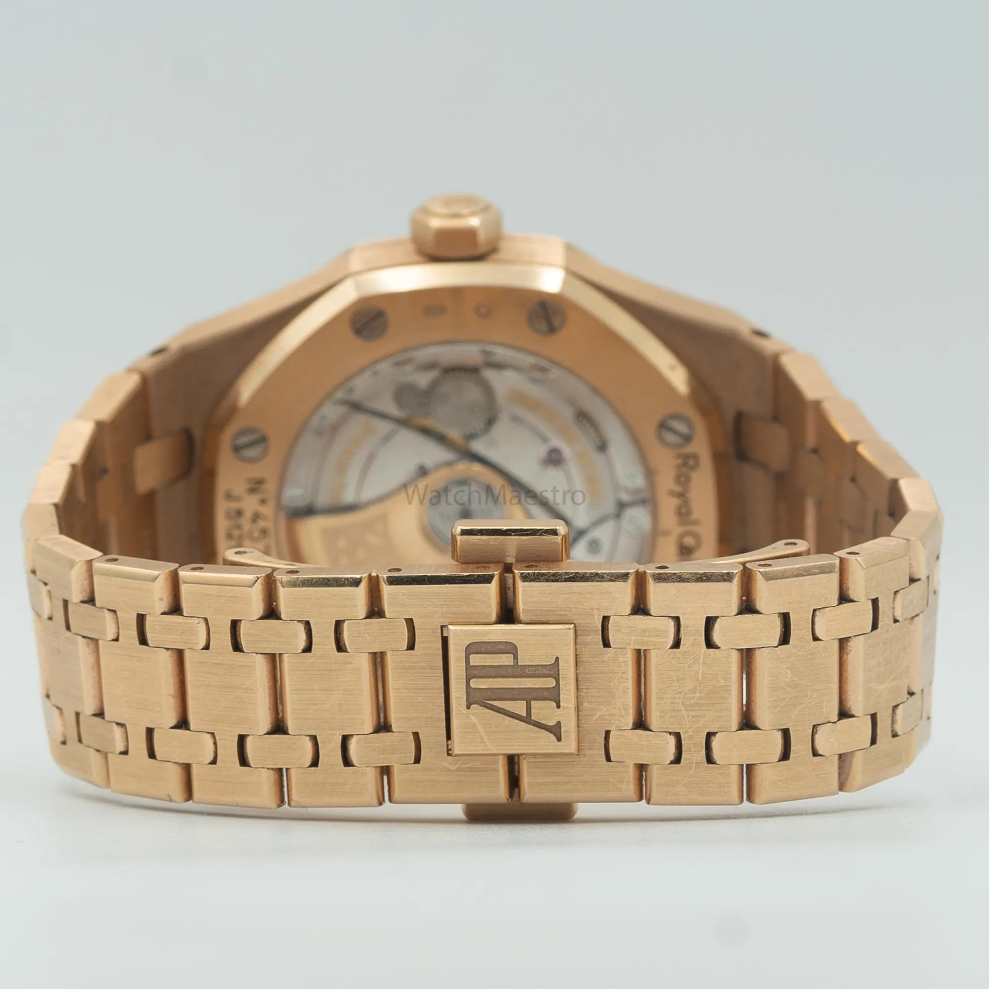 AP Royal Oak Rose Gold 37mm open caseback
