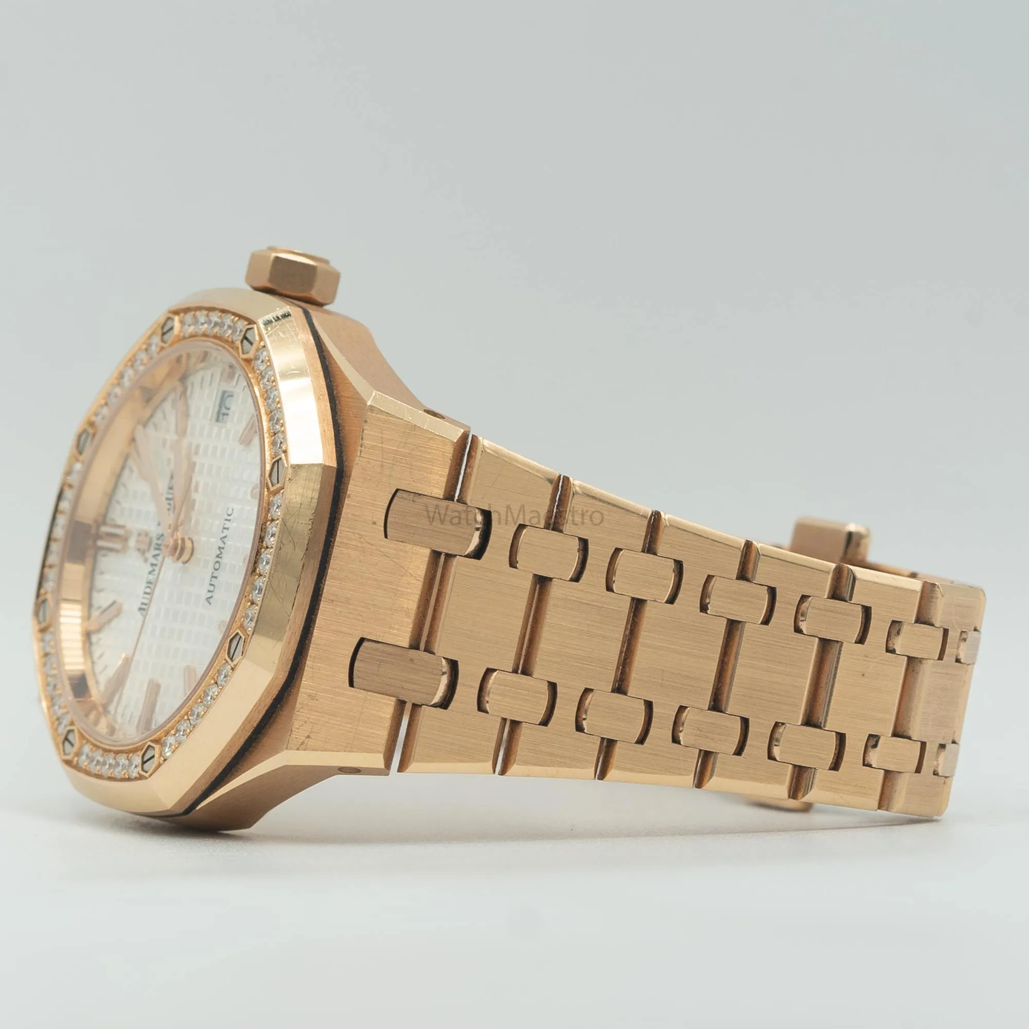 AP Royal Oak Rose Gold with Diamonds