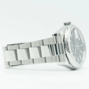 Rolex Datejust 36 Black Dial Oyster Smooth bezel