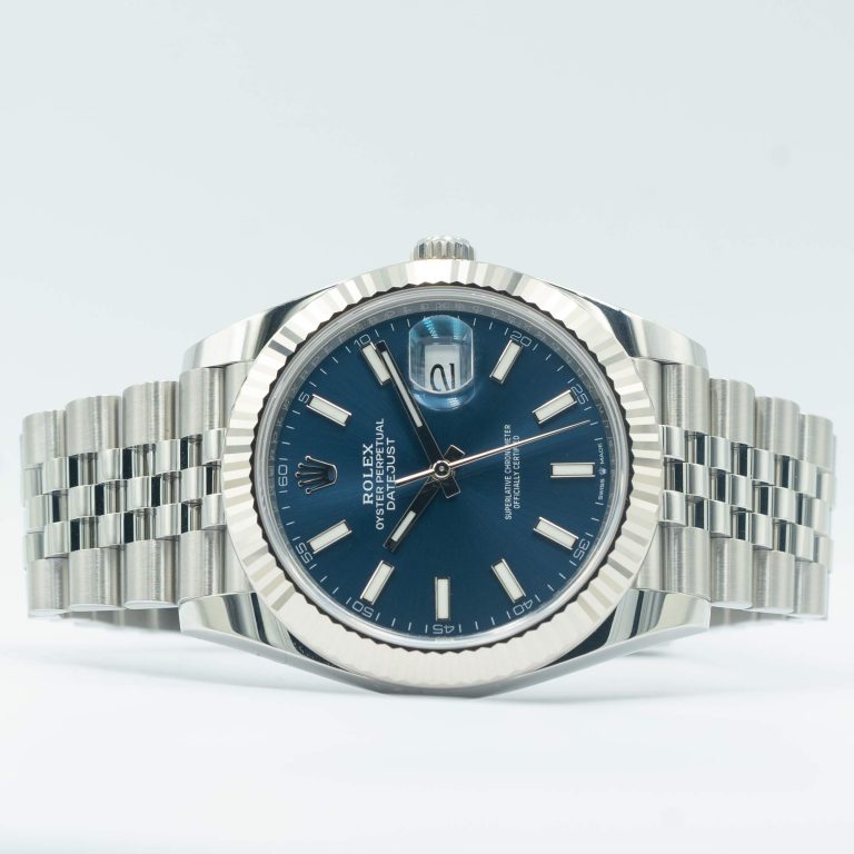 Rolex Datejust Blue Dial 41mm Fluted Bezel