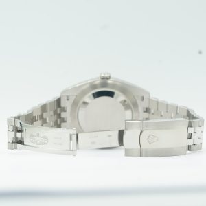 Rolex Datejust Blue Dial 41mm Steel Fluted Bezel