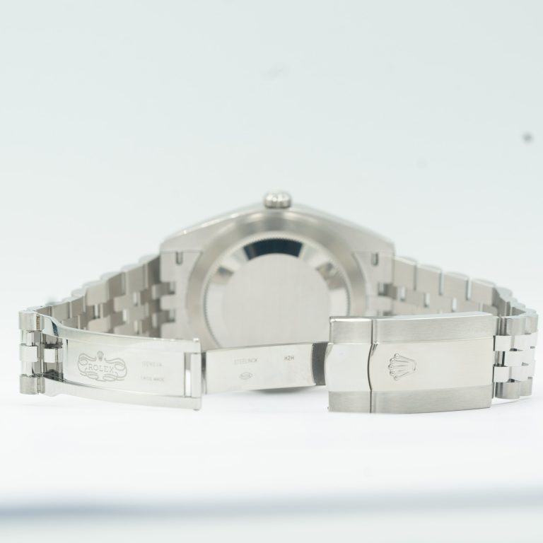 Rolex Datejust Blue Dial 41mm Steel Fluted Bezel