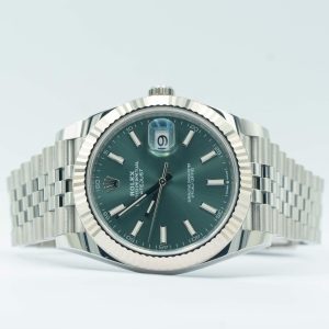 Rolex Datejust Green Dial Jubilee Bracelet Fluted Bezel