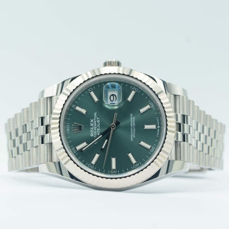 Rolex Datejust Green Dial Jubilee Bracelet Fluted Bezel