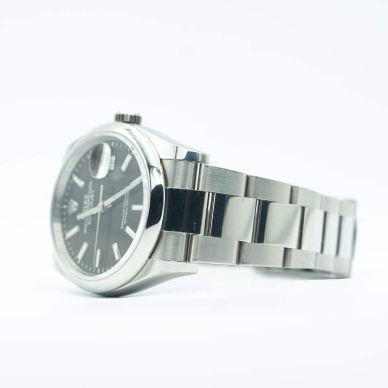 Rolex Datejust 36 Black Dial Smooth bezel