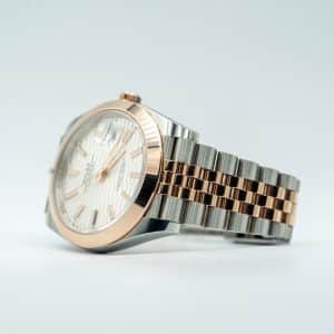 Rolex Datejust White Motif Rose Gold