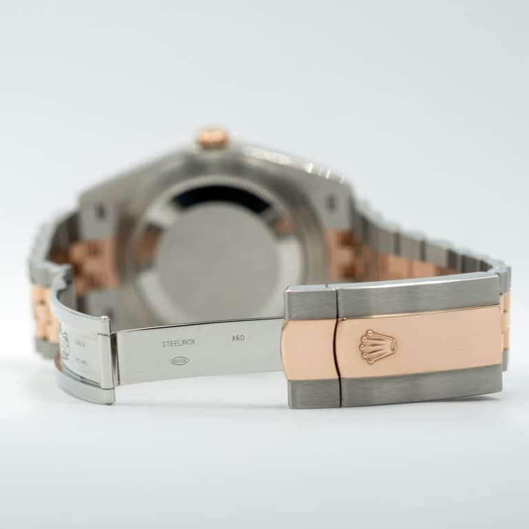 Rolex Datejust White Motif Smooth bezel