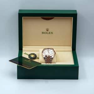 Rolex Datejust White Motif Two Tone