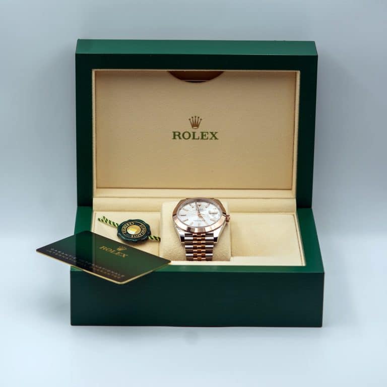 Rolex Datejust White Motif Two Tone