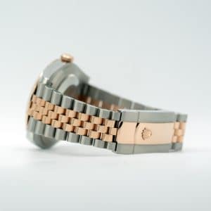 Rolex Datejust White Motif Two Tone Everose Gold