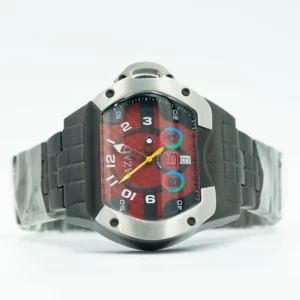 Azad Sensation Red Dial Black Steel