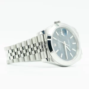 DJ41 Blue Motif Smooth bezel