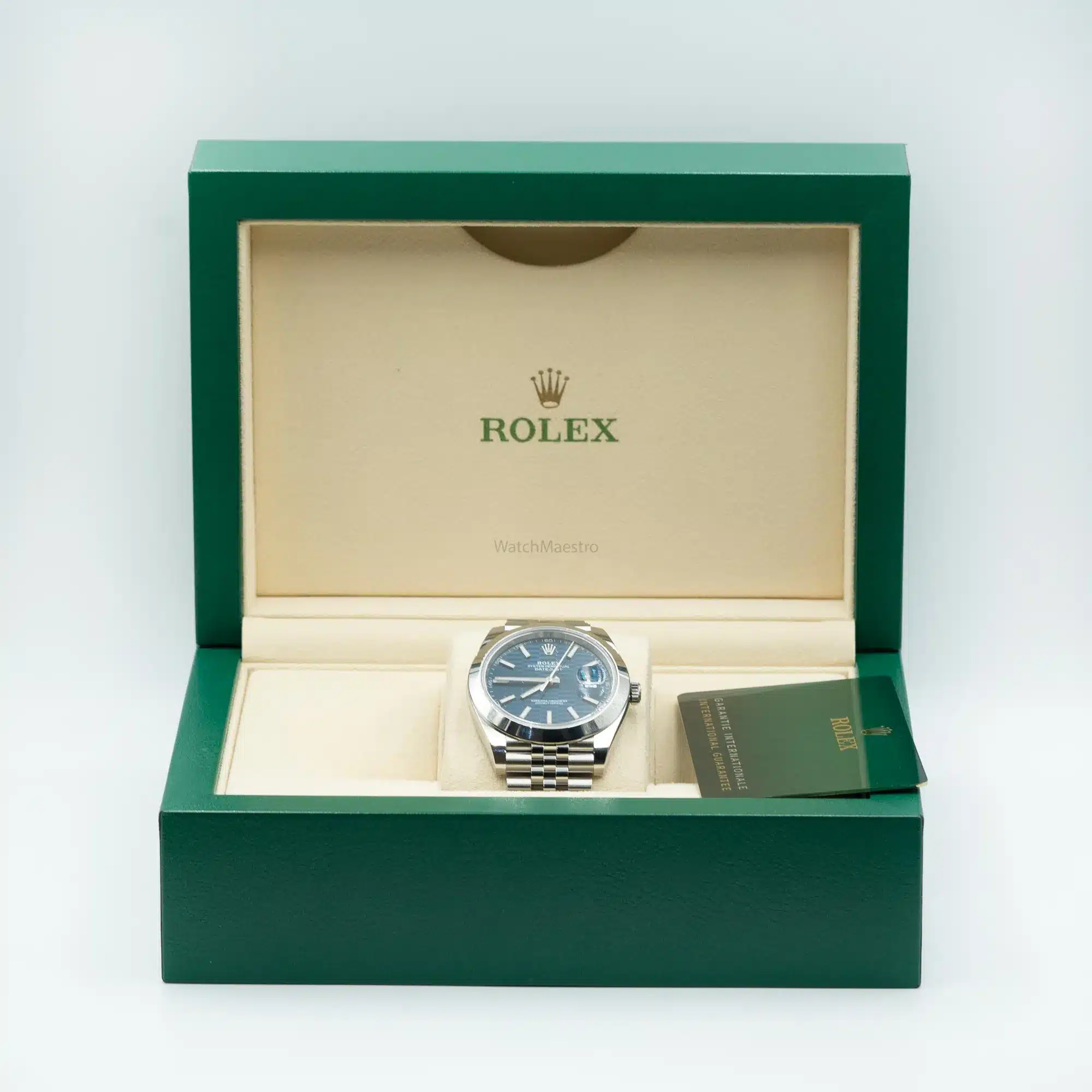 DJ41 Blue Motif steel jubilee box