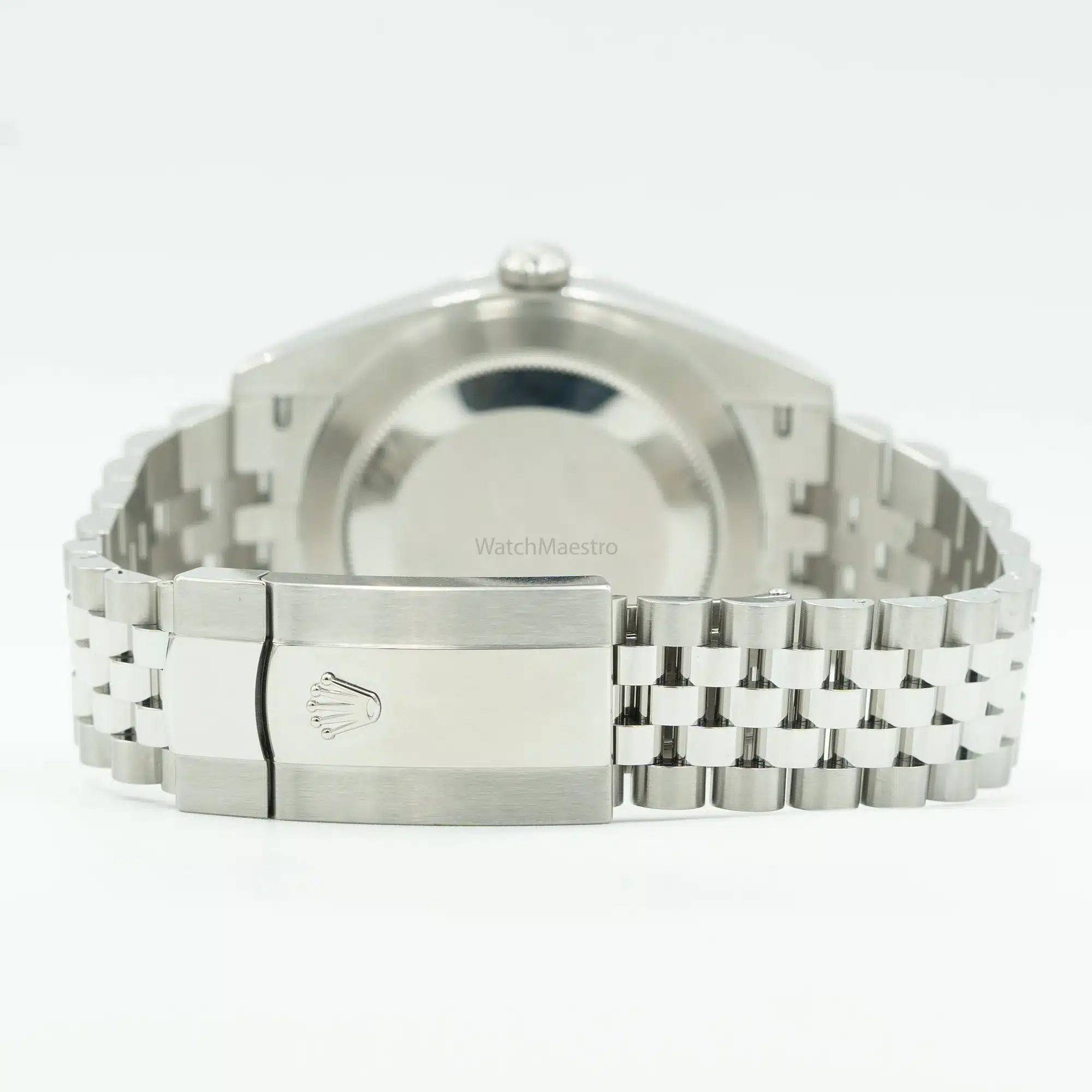 DJ41 Blue Motif steel jubilee bracelet