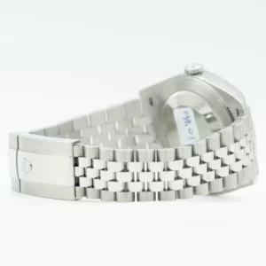 Rolex DJ41 Black Dial Fluted Jubilee