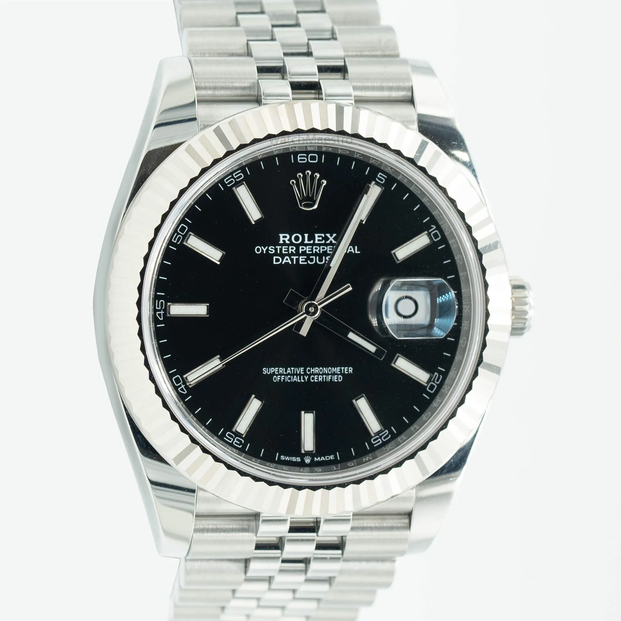 Rolex DJ41 Black Fluted Jubilee