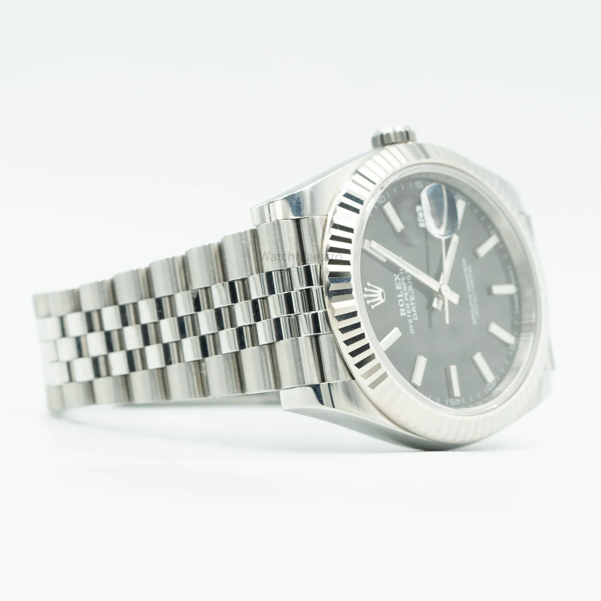 Rolex DJ41 Black Fluted bezel Jubilee