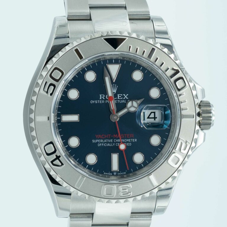 Rolex yacht Master 40mm blue dial plat bezel