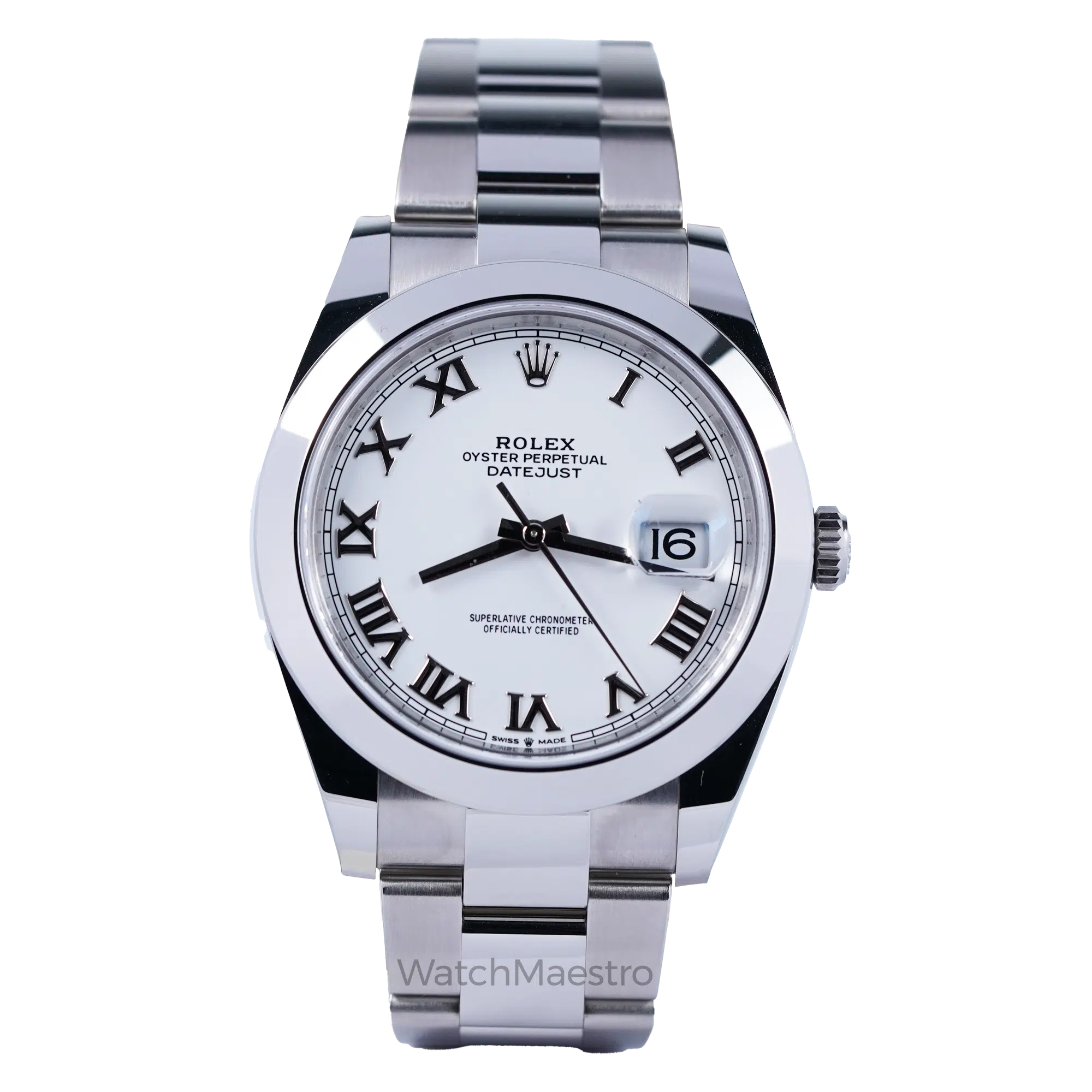 Rolex Datejust 41 White Roman Dial New
