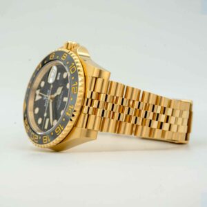 Rolex GMT Master II Black Dial Yellow Gold