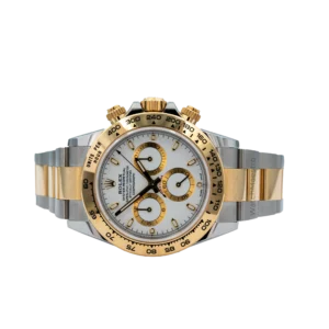 Rolex Daytona Two Tone White Chronograph