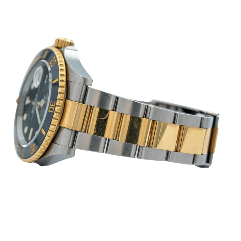 Rolex Submariner Two Tone Black Bezel
