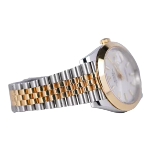 Datejust 41 Silver Dial Two Tone Jubilee bracelet & Yellow Gold Smooth Bezel