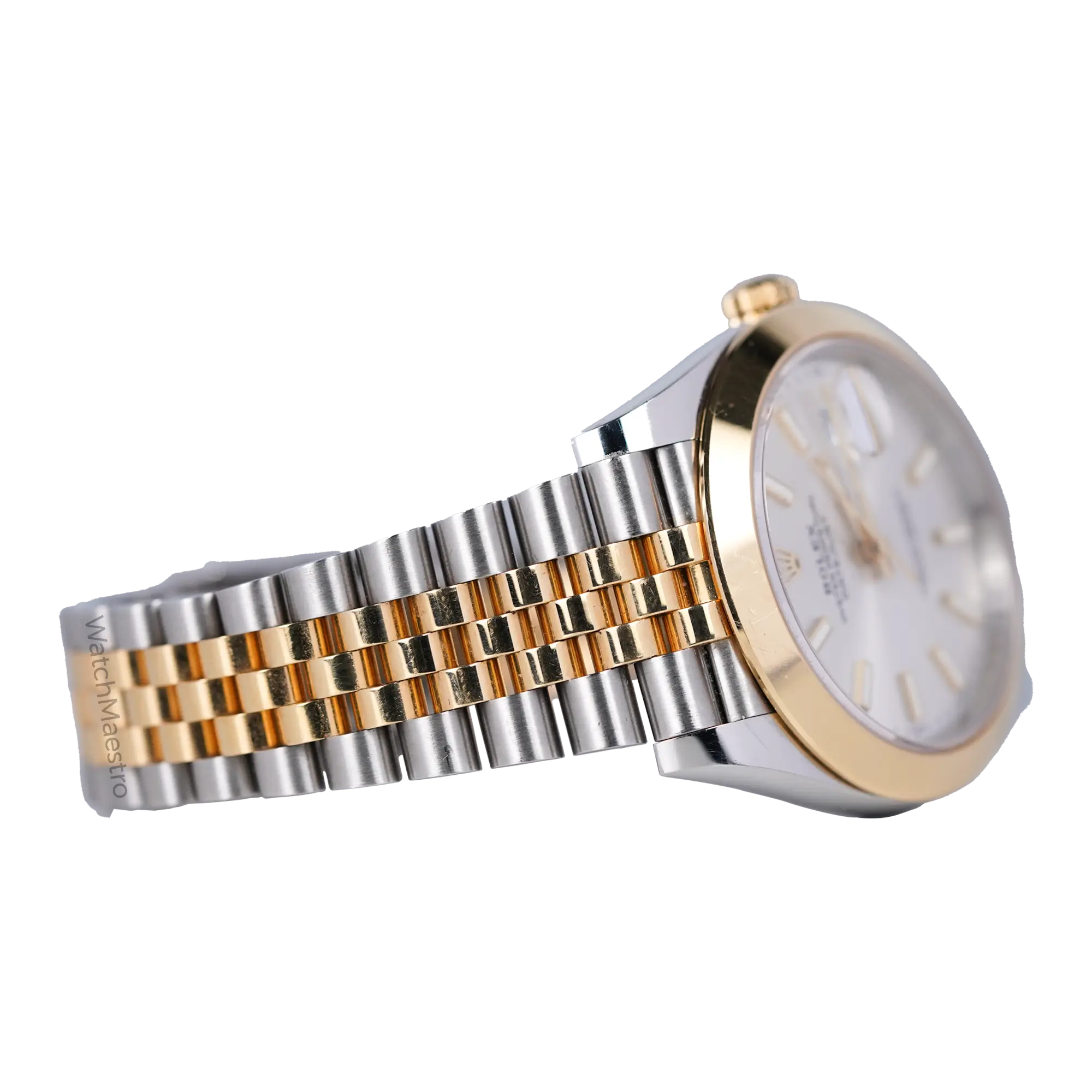 Datejust 41 Silver Dial Two Tone Jubilee bracelet & Yellow Gold Smooth Bezel