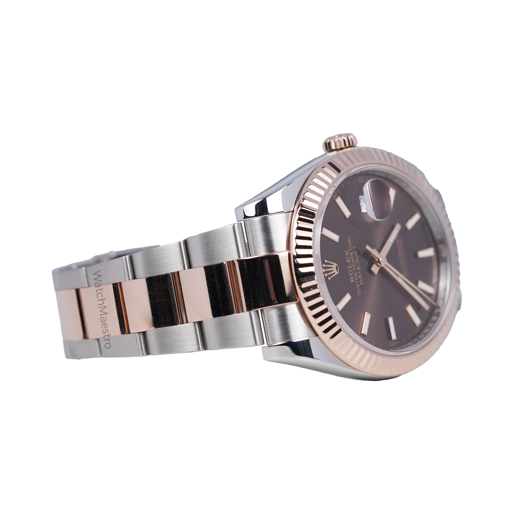 Rolex Datejust 41 Two Tone Rose Gold with Chocolate Dial