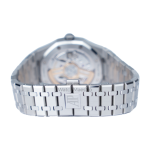 AP Royal oak Black 15500 Steel open caseback