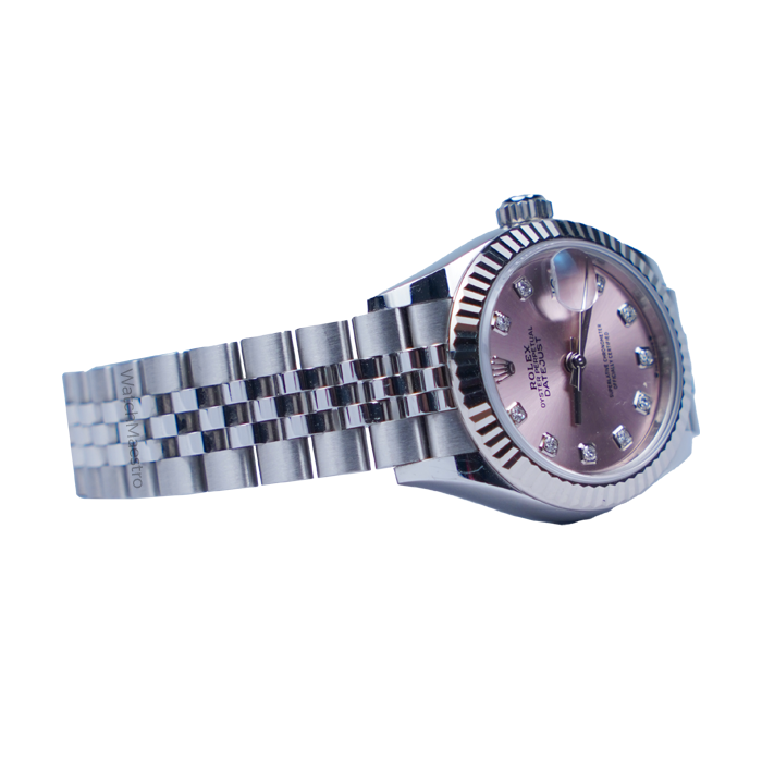 Rolex Datejust 28 Pink Dial Diamonds