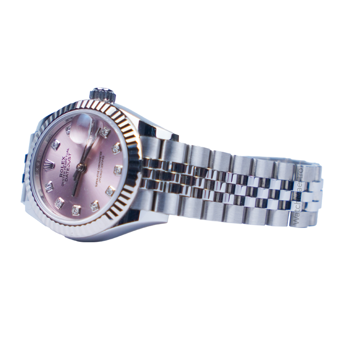Rolex Datejust 28 Pink Dial Jubilee