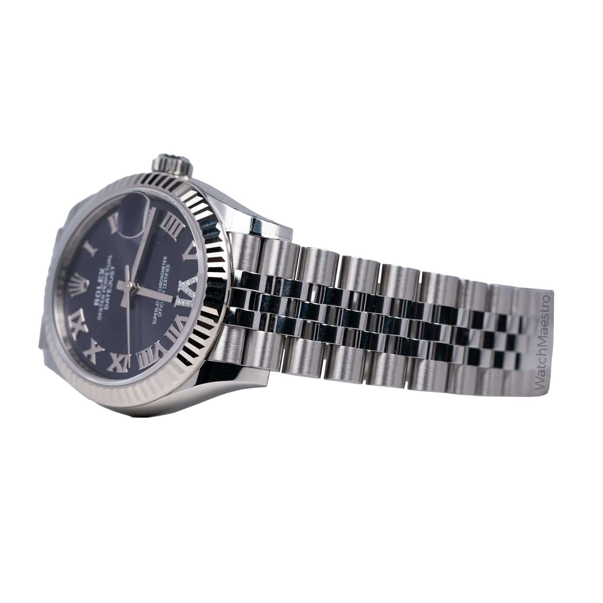 Rolex Datejust 31 Purple Roman Dial and Jubilee Bracelet side 2