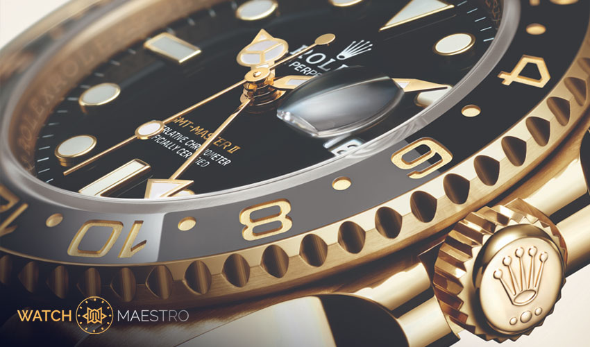 Set time zones on Rolex GMT Master II