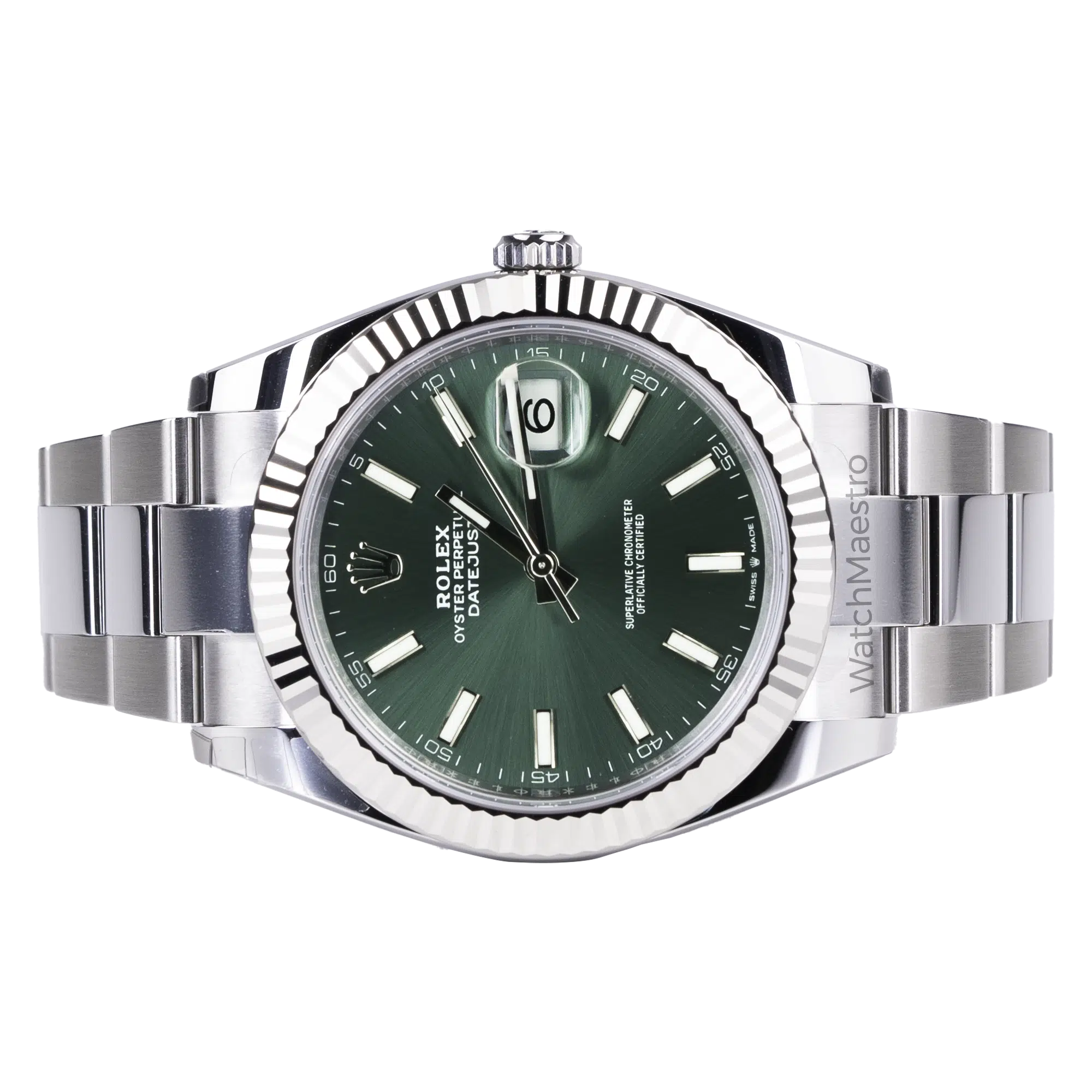 Rolex Datejust Mint Green Oyster Fluted
