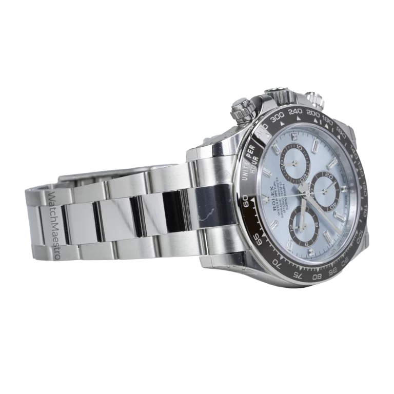 Rolex Daytona Ice Blue Platinum open case back 126506