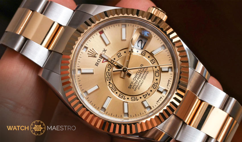 Rolex Sky Dweller Setup time bezel