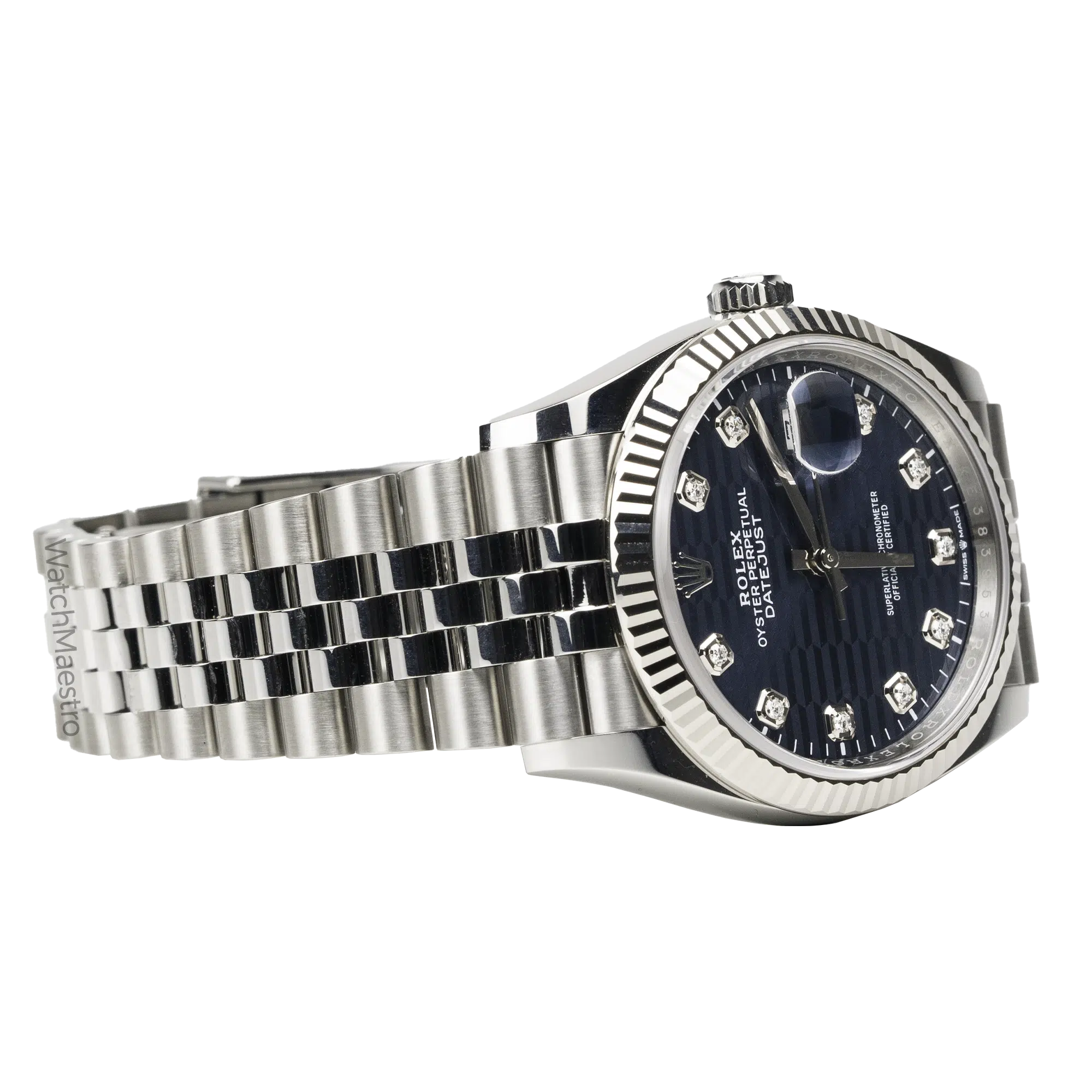Rolex Datejust 36 Jubilee Blue Motif Diamonds 3