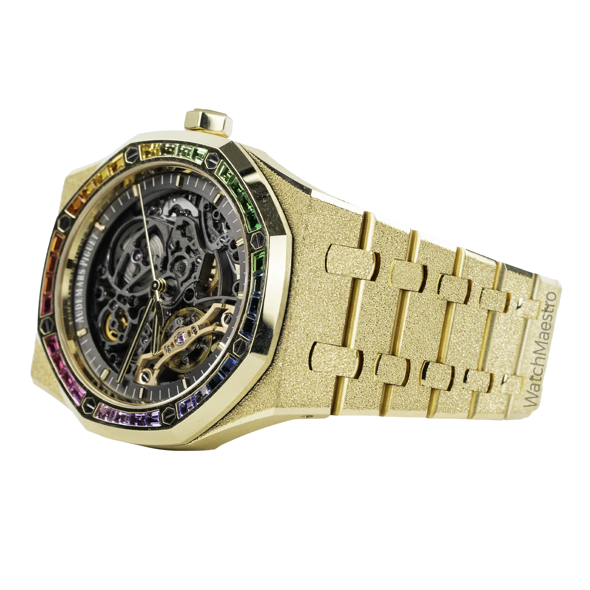 AP Royal Oak Frosted Gold Openworked Rainbow 1
