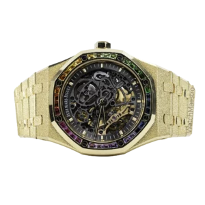 AP Royal Oak Frosted Gold Openworked Rainbow 10