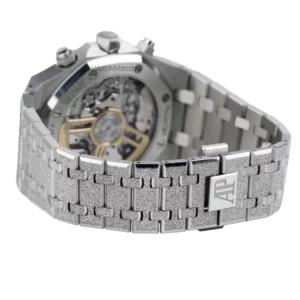 AP Royal Oak White Gold Chronograph Frosted (7)