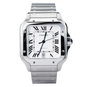 Cartier Santos White Roman (1)